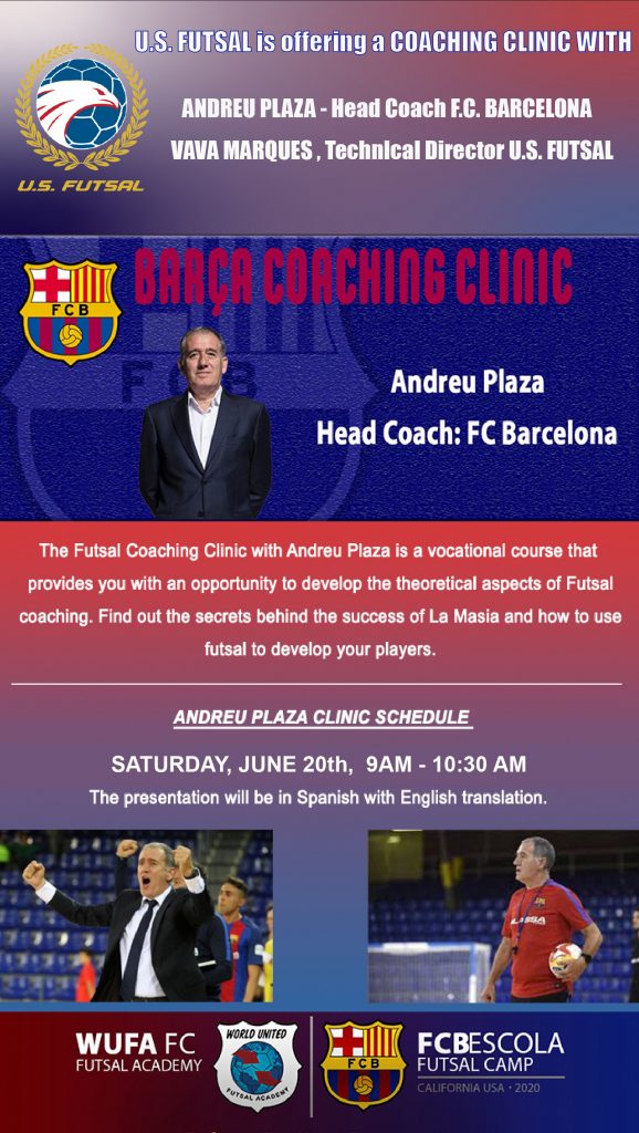 FREE Futsal Coaching Webinar with Andreu Plaza – FC Barcelona