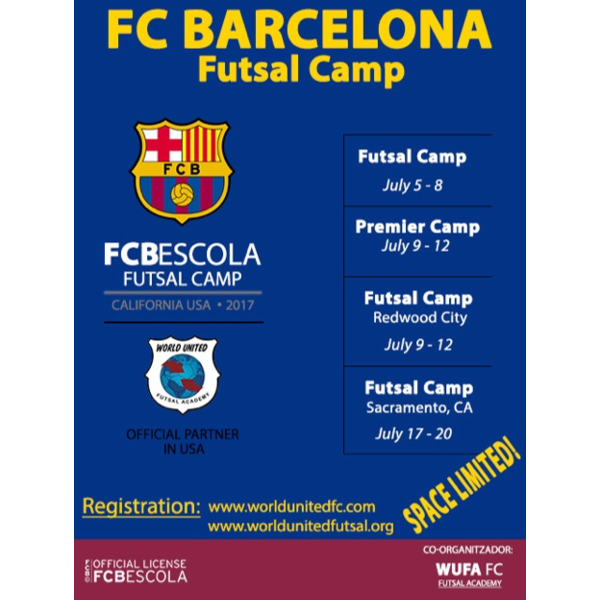Vava Marques, U.S. Futsal Technical Director will be offering the following Futsal camps in July