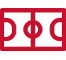 Red Futsal Court Icon