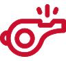 Red Whistle Icon