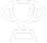 White Outline Trophy Icon