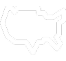 White Outline USA Icon